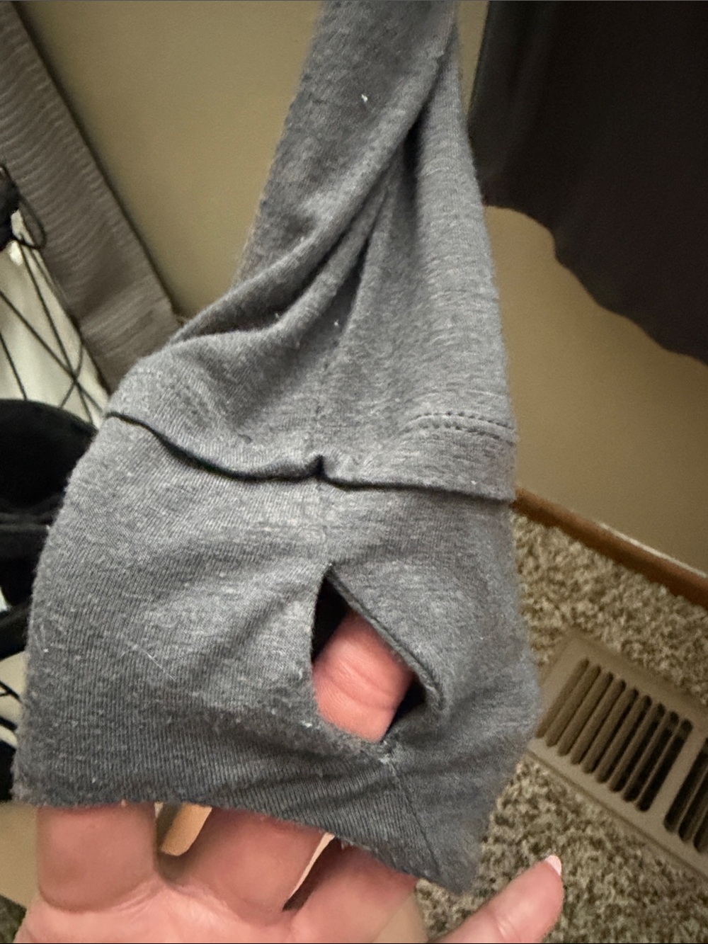 Mono B Women's Dark Charcoal Lightweight Hooded Pullover - Picture 5 of 5
